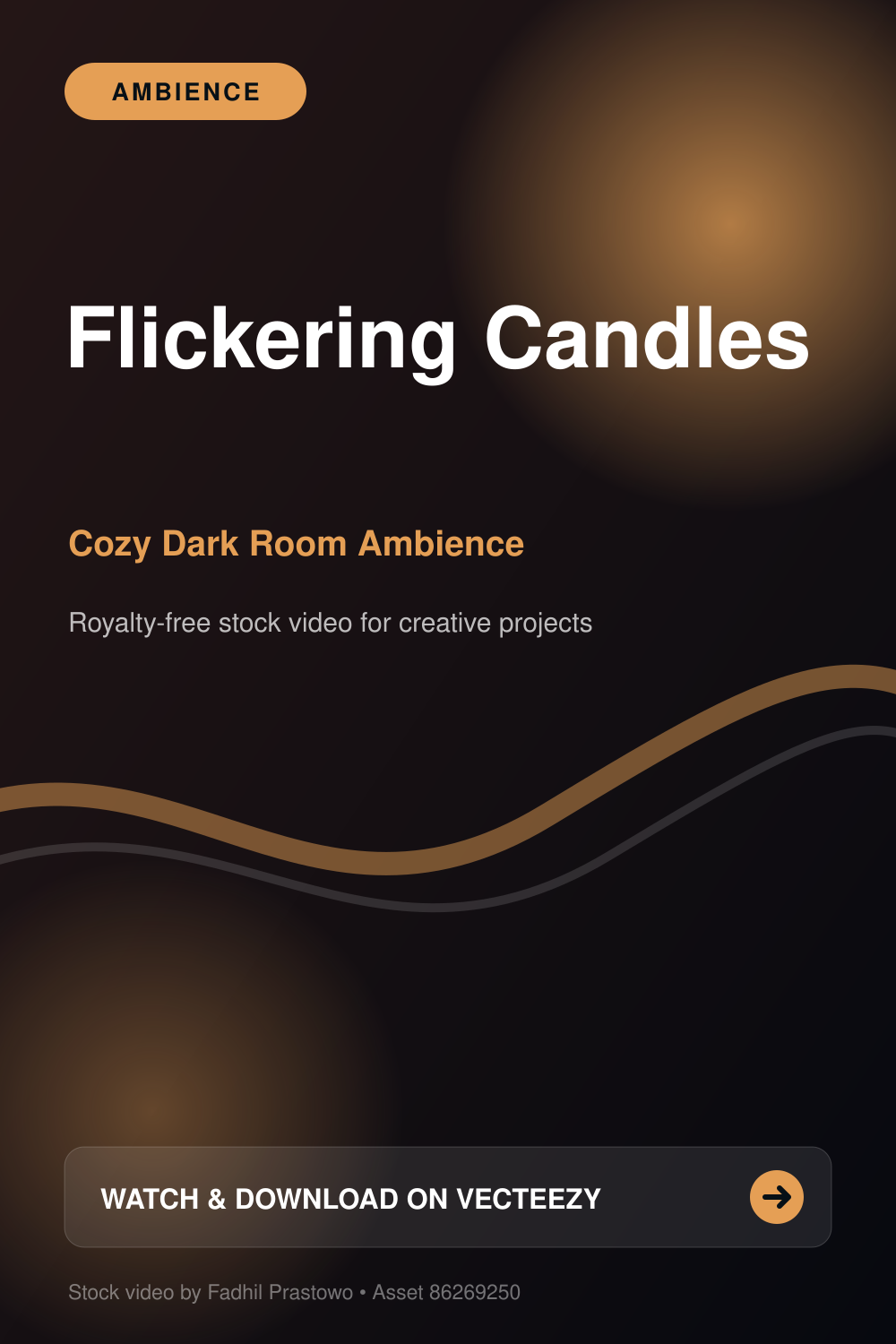 Multiple candles flickering in a dark room