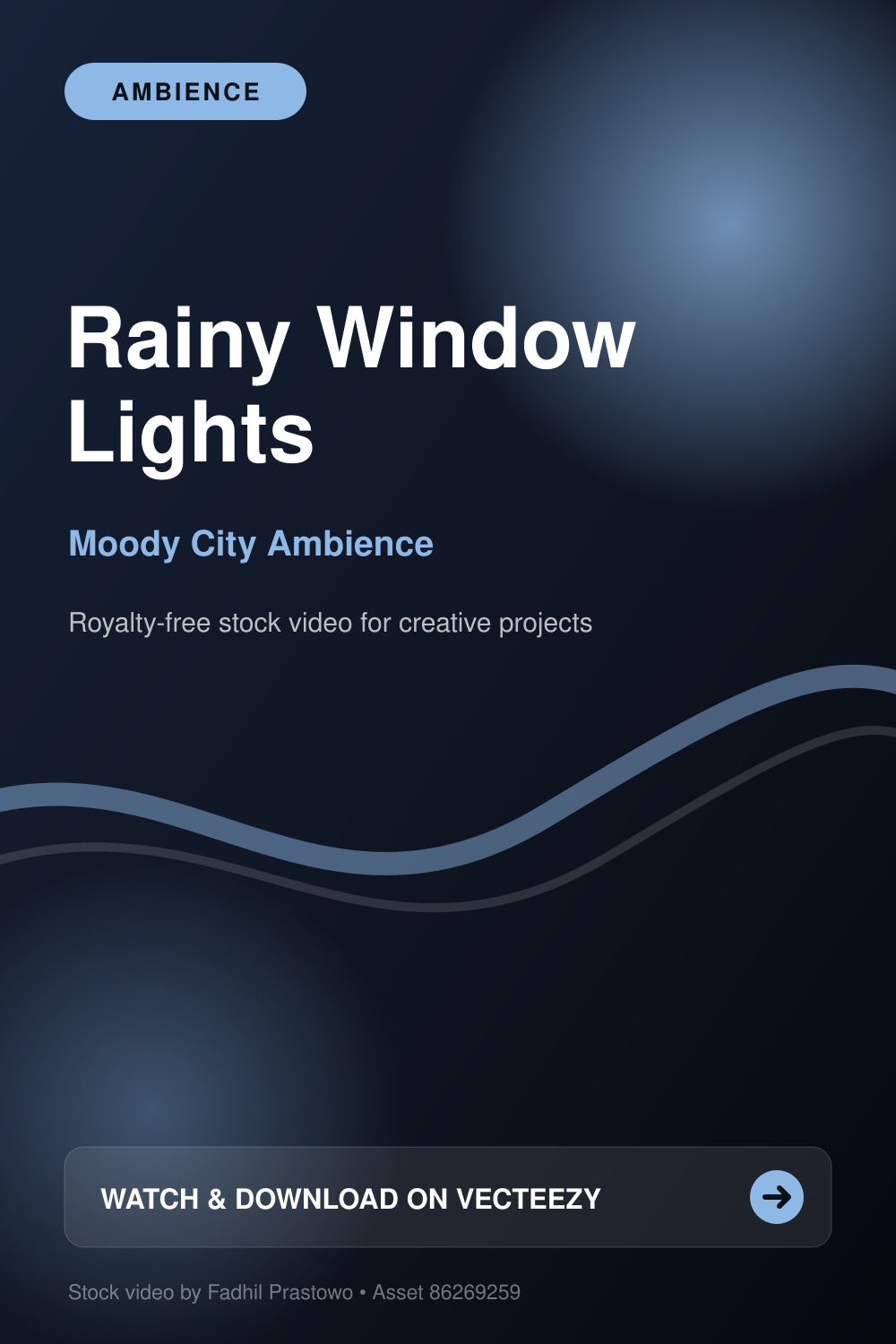 Raindrops on window glass with blurred city lights